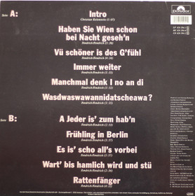 Rainhard Fendrich: Wien Bei Nacht LP (Käyt)