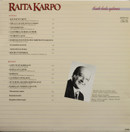 Raita Karpo: Kuule laulu sydämein LP (Käyt)