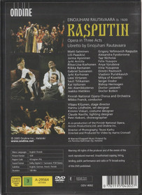 Einojuhani Rautavaara / Matti Salminen / Franck: Rasputin DVD (Käyt)