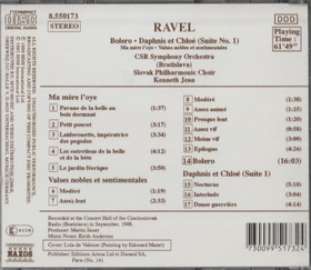 Ravel: Boléro Daphnis Et Chloé (Suite No. 1) CD (Käyt)