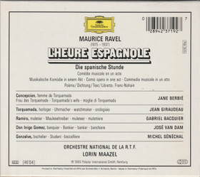Ravel / Jane Berbié / Lorin Maazel: L'Heure Espagnole CD Box (Käyt)