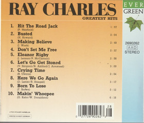 Ray Charles: Greatest Hits CD (Käyt)