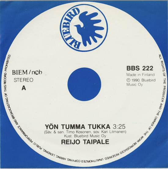 Reijo Taipale: Yön tumma tukka / Lemmenlaiva 7