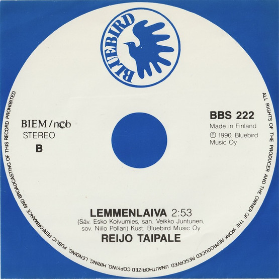 Reijo Taipale: Yön tumma tukka / Lemmenlaiva 7