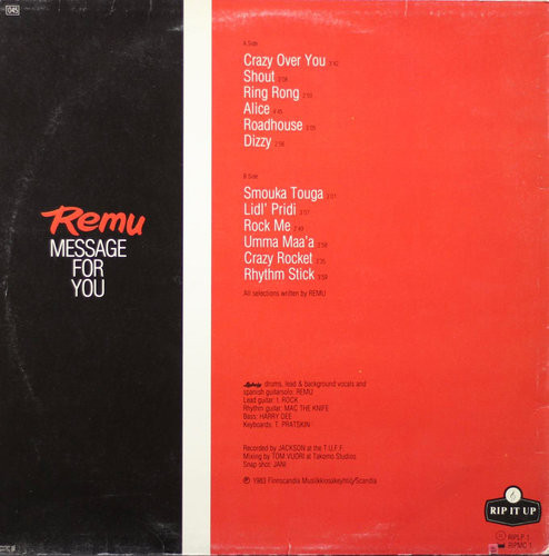 Remu: Message For You LP (Käyt)