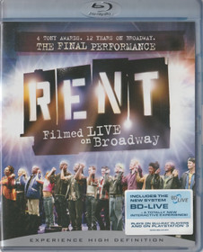 Rent: Filmed Live on Broadway Blu-ray (Käyt)