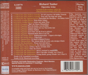 Richard Tauber: Operetta Arias CD (Käyt)
