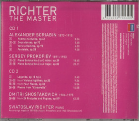 Scriabin / Prokofiev / Shostakovich / Richter: The Master (Vol. 3) CD