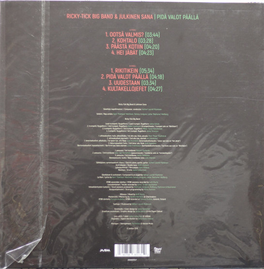 Ricky-Tick Big Band & Julkinen sana: Pidä valot päällä LP (Käyt. Pink)