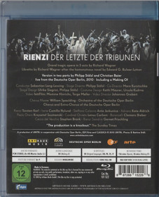 Richard Wagner: Rienzi - Der Letzte der Tribunen. Blu-ray (Käyt)
