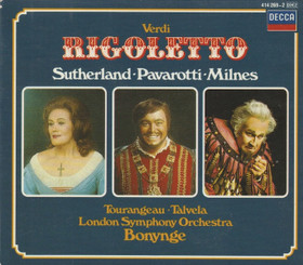 Verdi / Sutherland / Pavarotti / Bonynge: Rigoletto 2CD Box (Käyt)