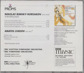 Rimsky-Korsakov / Lyadov: Sheherazade / Baba-Yaga CD (Käyt)