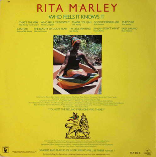 Rita Marley: Who Feels It Knows It LP