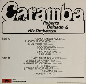 Roberto Delgado & His Orchestra: Caramba Vol. 2. LP (Käyt)