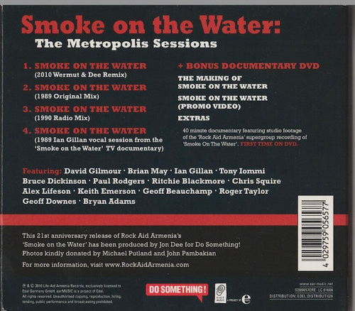 Rock Aid Armenia: Smoke On The Water: The Metropolis Sessions CD+DVD (Käyt)