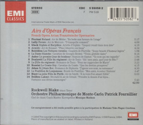 Rockwell Blake / Patrick Fournillier: French Opera Arias CD (Käyt)