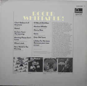 Roger Whittaker: Attention! LP (Käyt)