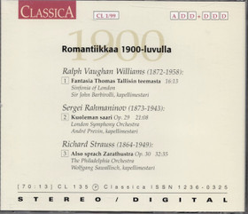 Williams / Rahmaninov / Strauss: Romantiikkaa 1900-luvulla CD (Käyt)