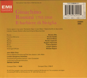 Gioacchino Rossini / James Levine: Il Barbiere di Siviglia 2CD (Käyt)
