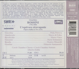 Rossini /Petrova /di Felice / Zedda: L'equivoco stravagante 2CD (Käyt)