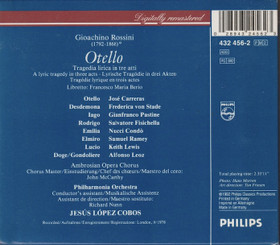 Rossini / Carreras / Jesús López-Cobos: Otello 2CD Box (Käyt)