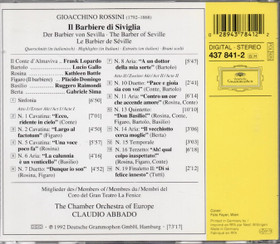 Rossini / Claudio Abbado: Il Barbiere Di Siviglia - Highlights CD Käyt