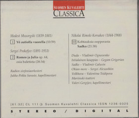 RSO / Mariinski / Jukka-Pekka Saraste / Valeri Gergijev CD (Käyt)