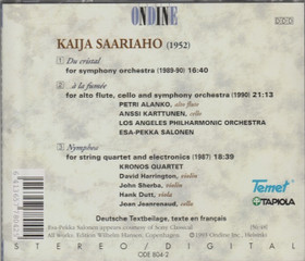 Kaija Saariaho / Esa-Pekka Salonen: Du Cristal / …À La Fumée CD (Käyt)