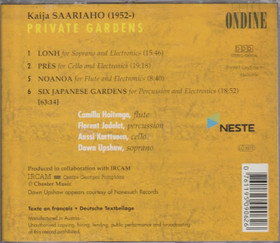Kaija Saariaho: Private Gardens CD (Käyt)