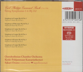 C.P.E Bach / OCO / Oramo: Symphonies 1-6 Wq 182. SACD (Mint)