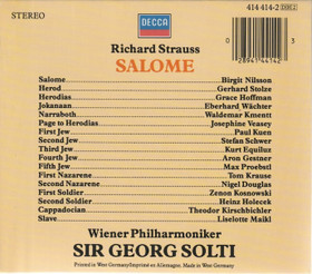 Richard Strauss / Birgit Nilsson /Sir Georg Solti: Salome 2CD Box Käyt