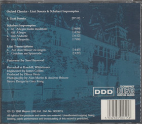 Sam Haywood: Liszt Sonata & Schubert Impromptus For Solo Piano CD Käyt