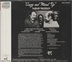 Sarah Vaughan: Crazy And Mixed Up CD (Käyt. JPN)