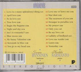 Jorma Hynninen / Heikki Sarmanto: Evergreen Love Songs CD (Käyt)