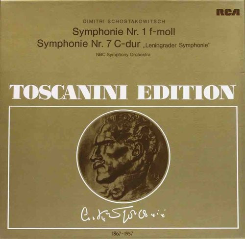 Dmitri Schostakowitsch / Arturo Toscanini: Symphonie Nr.1 F-moll 2LP 