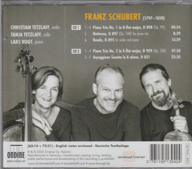 Schubert/ C. Tetzlaff / T. Tetzlaff /Vogt: Piano Trios etc. 2CD (Käyt)