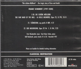 Schubert / Wunderlich / Stolze: Die Schöne Müllerin CD (Käyt)