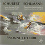 Schubert / Schumann / Y. Lefébure: 21 ème Sonate D 960. CD (käyt)