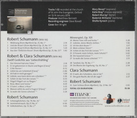 Robert & Clara Schumann: Rückert Songs CD (Käyt)