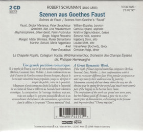 Schumann /Philippe Herreweghe: Szenen Aus Goethes Faust 2CD Box (Käyt)