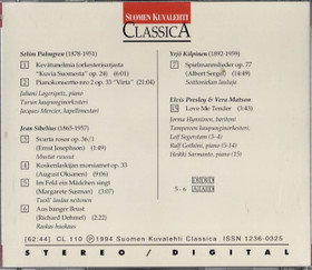 Selim Palmgren, Jorma Hynninen: Selim Palmgren, Jorma Hynninen CD Käyt