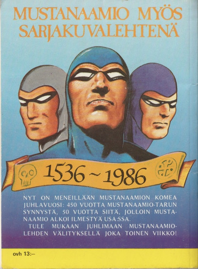 Semicin sarjakirja 110 - Mustanaamio K3 (Käyt)