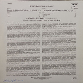 Serge Prokofieff: Klavierkonzert Nr. 4 & Nr. 5 (Käyt. LP)