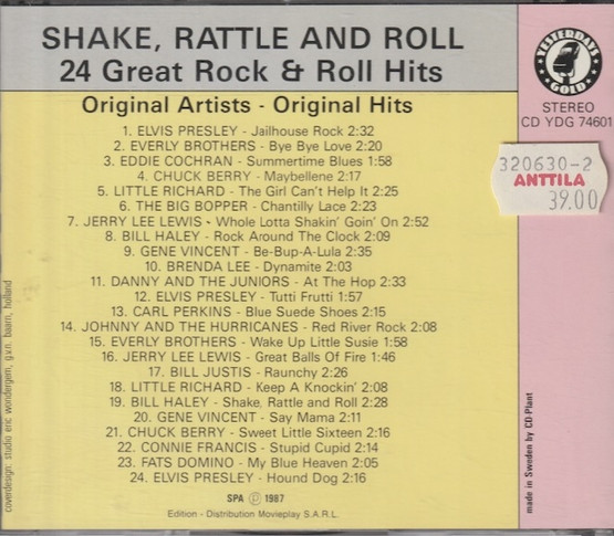 V/A: Shake, Rattle And Roll (24 Great Rock & Roll Hits) CD (Käyt)