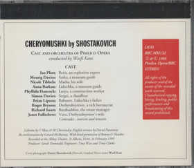 Shostakovich: Cheryomushki CD (Käyt)