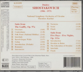 Shostakovich: The Gadfly / Five Days - Five Nights CD (Käyt)