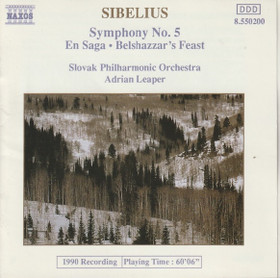 Sibelius / Adrian Leaper: Symphony No. 5. CD (Käyt)