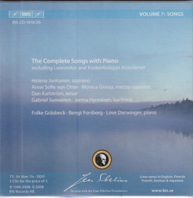 Sibelius: Songs 5CD Box (Käyt)