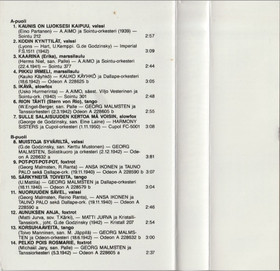 V/A: Siellä jossakin - Sota-ajan lauluja 2. MC (Käyt)