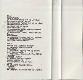 V/A: Siellä jossakin - Sota-ajan lauluja 3. MC (Käyt)